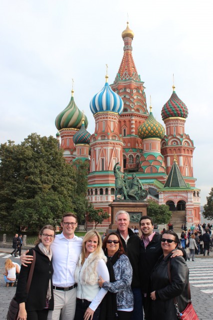 group in front of st basil