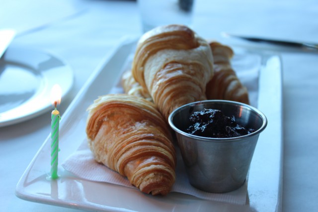 newlywed tips birthday croissant