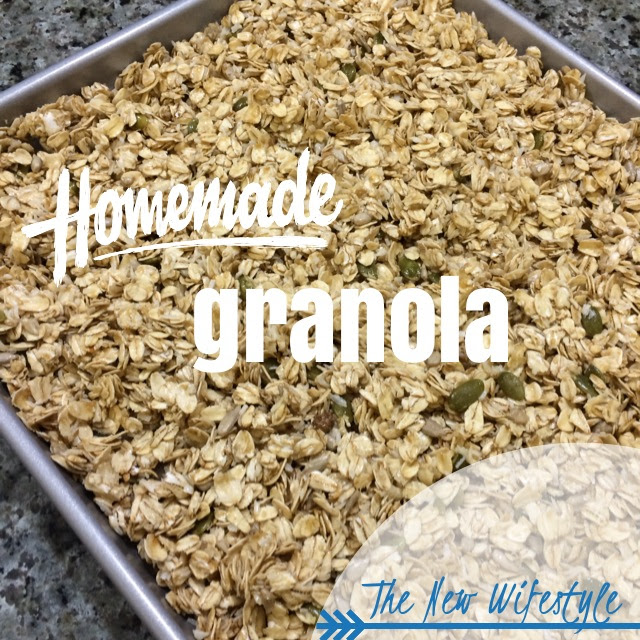 the new wifestyle homemade granola receipe