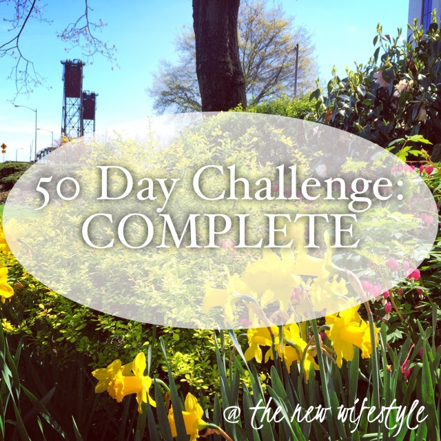 50 day challenge the new wifestyle