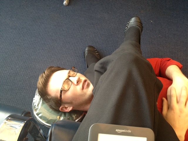 airport sleeping