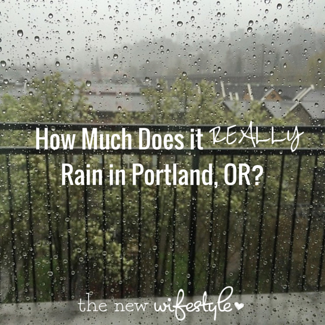 How Much Does it Rain in Portland, OR
