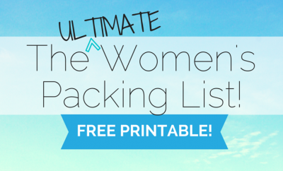 Printable Packing List for a Trip