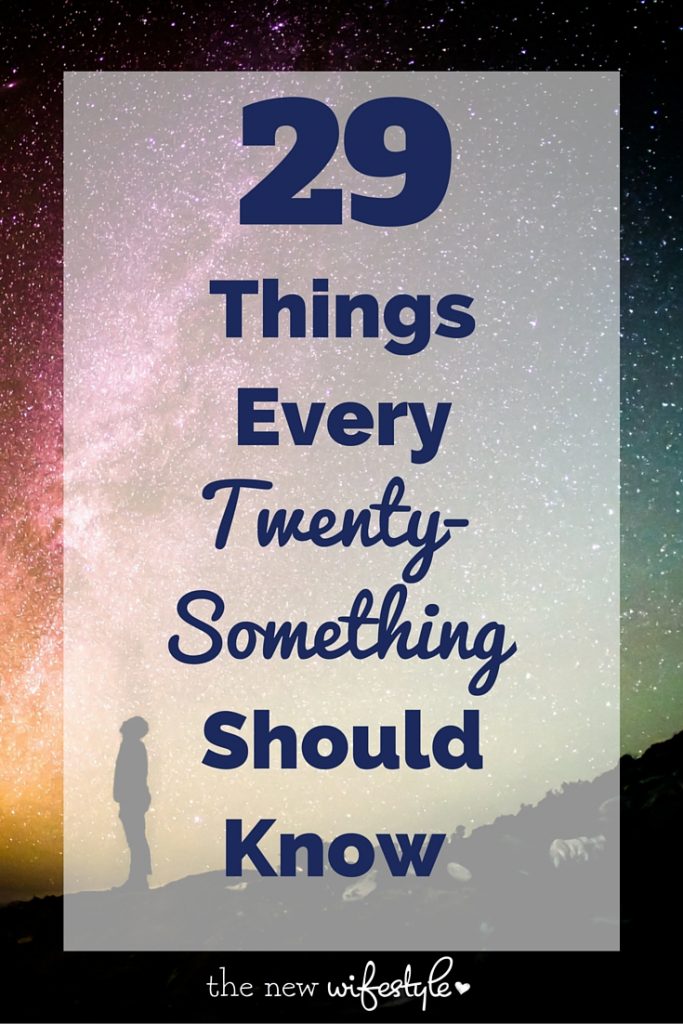 things every twenty-something should know
