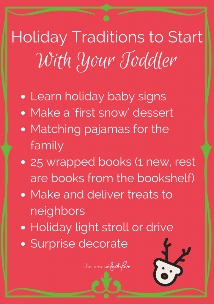 toddler holiday traditions 